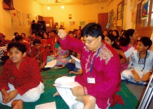 Aadil singing at “Shurer Jadu & Ronger Jadu”  