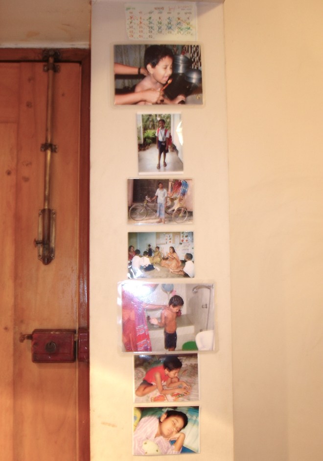 Zidan's routine board at a consultation session